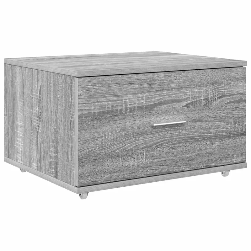 Armoire à tiroirs design moderne rangement bureau 55 x 45 x 31 cm en bois d'ingénierie gris sonoma 02_0052198