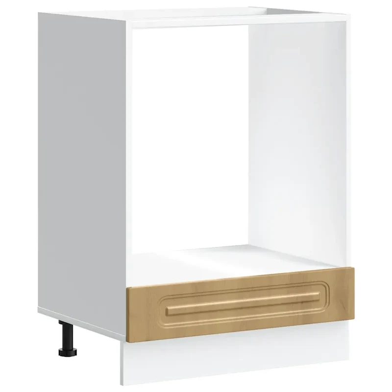 Armoire à four classique compacte 60 x 46 x 81,5 cm avec rangement généreux en bois d'ingénierie chêne artisanal 02_0049949