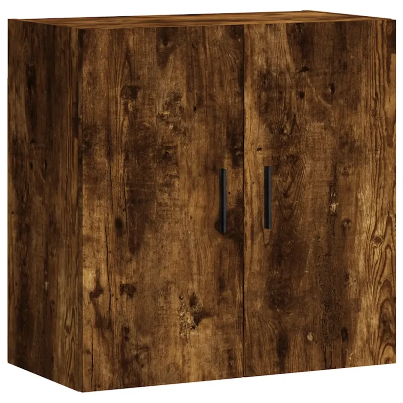 Armoire murale design pratique rangement moderne 60 x 31 x 60 cm en bois d'ingénierie chêne fumé 02_0048818