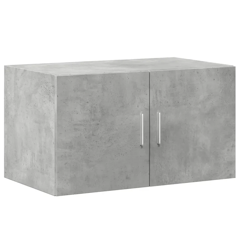 Armoire murale grise design moderne gain de place 70 x 42,5 x 40 cm en bois d'ingénierie gris béton 02_0049500