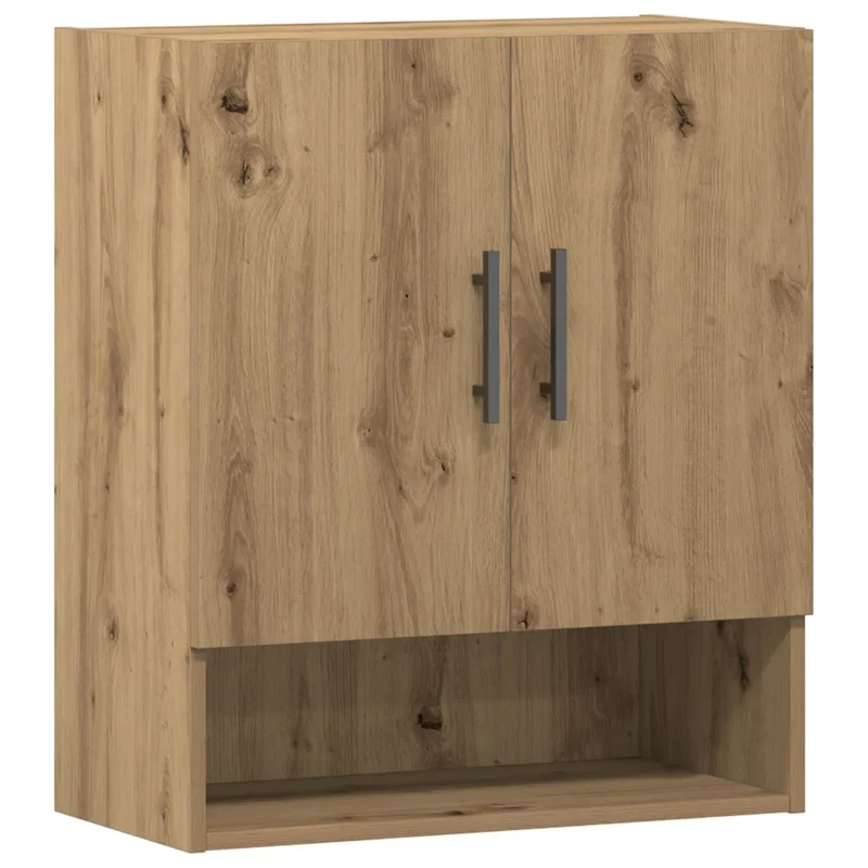 Armoire murale en bois d'ingénierie chêne artisanal 60 x 31 x 70 cm grand espace de rangement fonction décorative 02_0051133