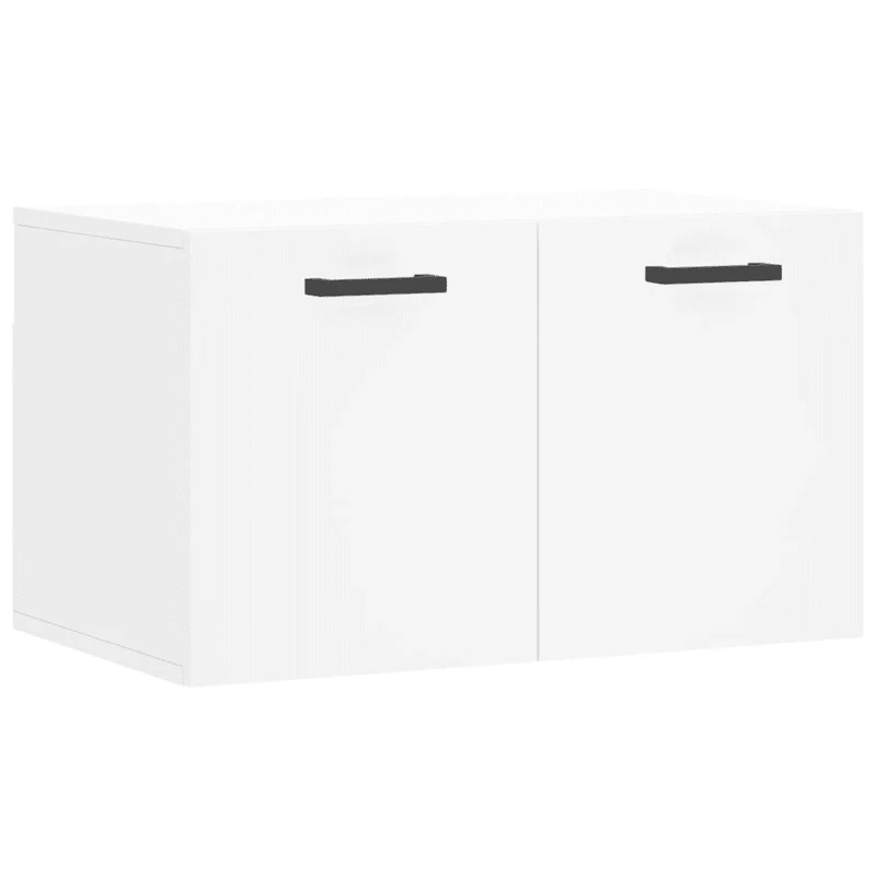 Armoire murale rangement décoratif moderne 60 x 36,5 x 35 cm en bois d'ingénierie blanc 02_0048838
