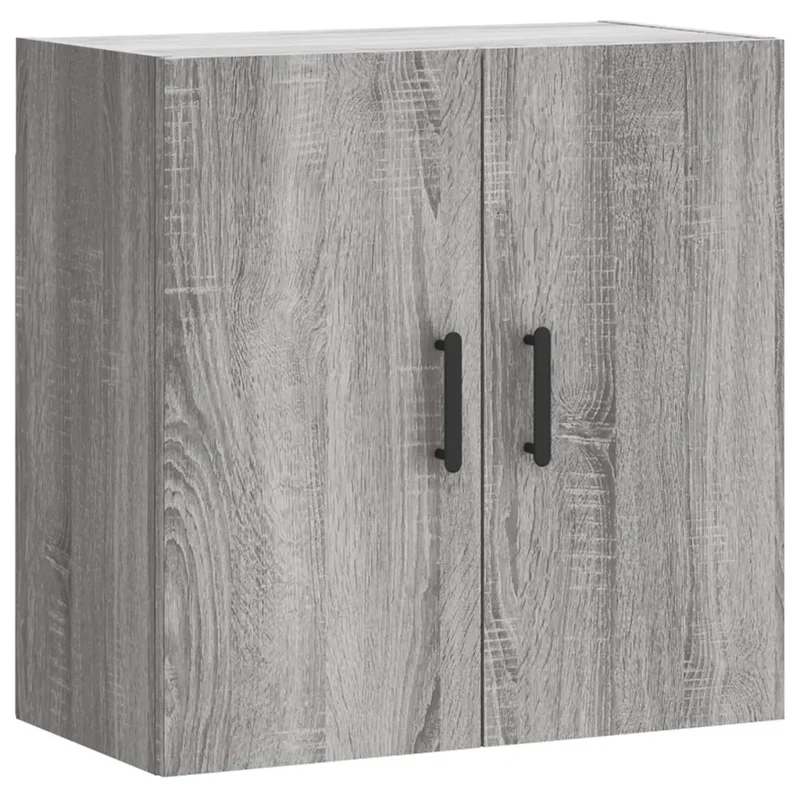 Armoire murale moderne rangement pratique décoratif 60 x 31 x 60 cm en bois d'ingénierie gris 02_0048813