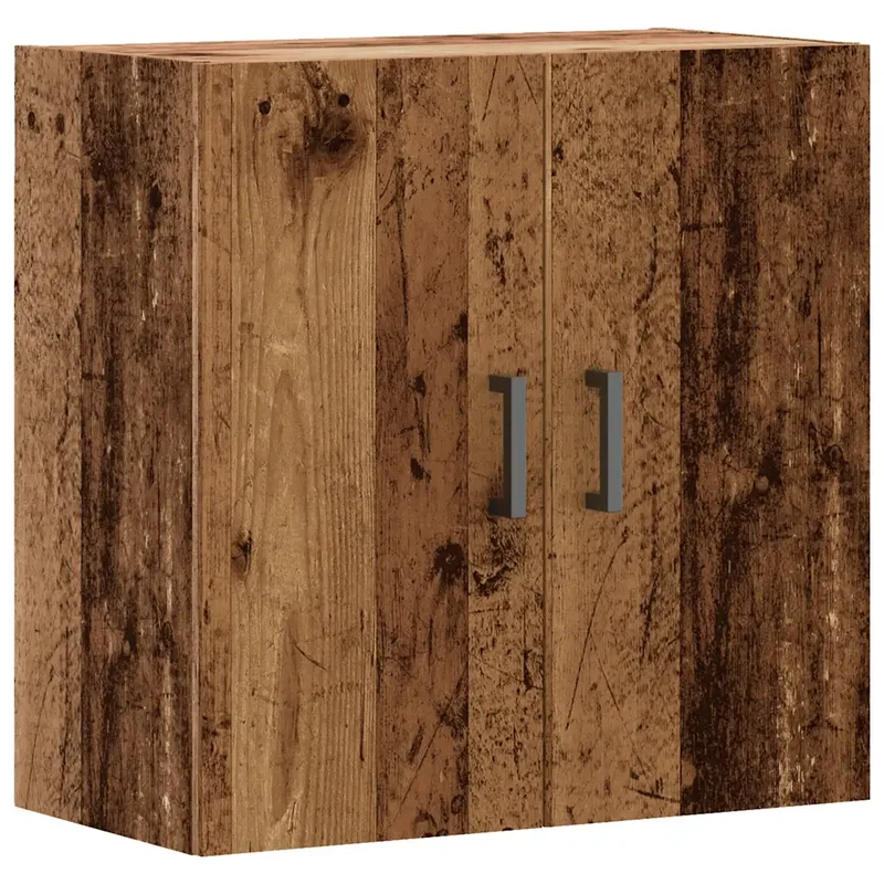 Armoire murale flottante rangement pratique 60 x 31 x 60 cm en bois d'ingénierie vieux bois 02_0051136