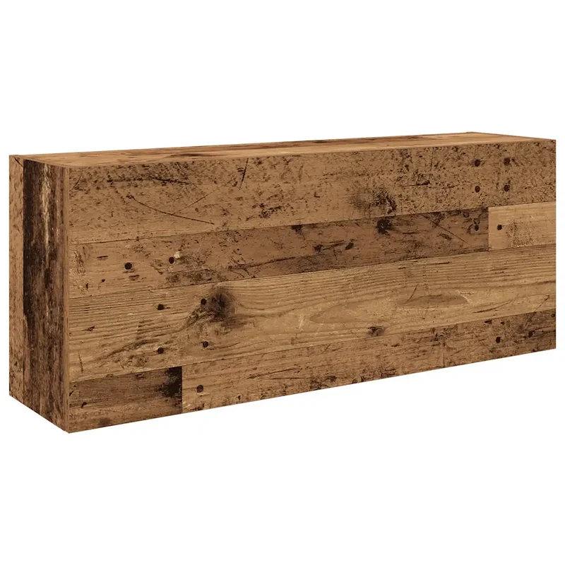 Armoire murale de bain pratique moderne rangement 100 x 25 x 40 cm en bois d'ingénierie vieux bois 02_0051300