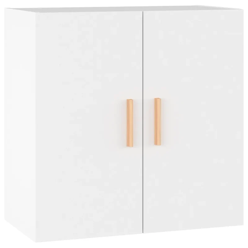 Armoire murale design scandinave espace de rangement 60 x 30 x 60 cm en bois d'ingénierie blanc 02_0048049
