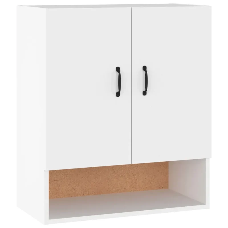 Armoire murale design moderne rangement mural 60 x 31 x 70 cm en bois d'ingénierie blanc 02_0048045