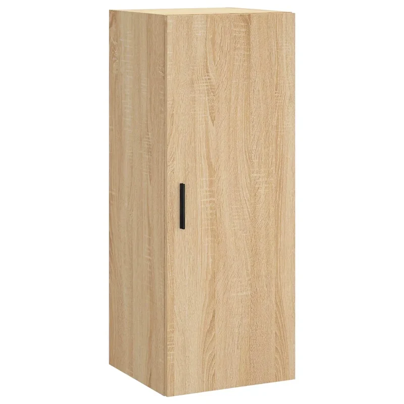 Armoire murale pratique design élégant 34,5 x 34 x 90 cm en bois d'ingénierie chêne sonoma 02_0048670
