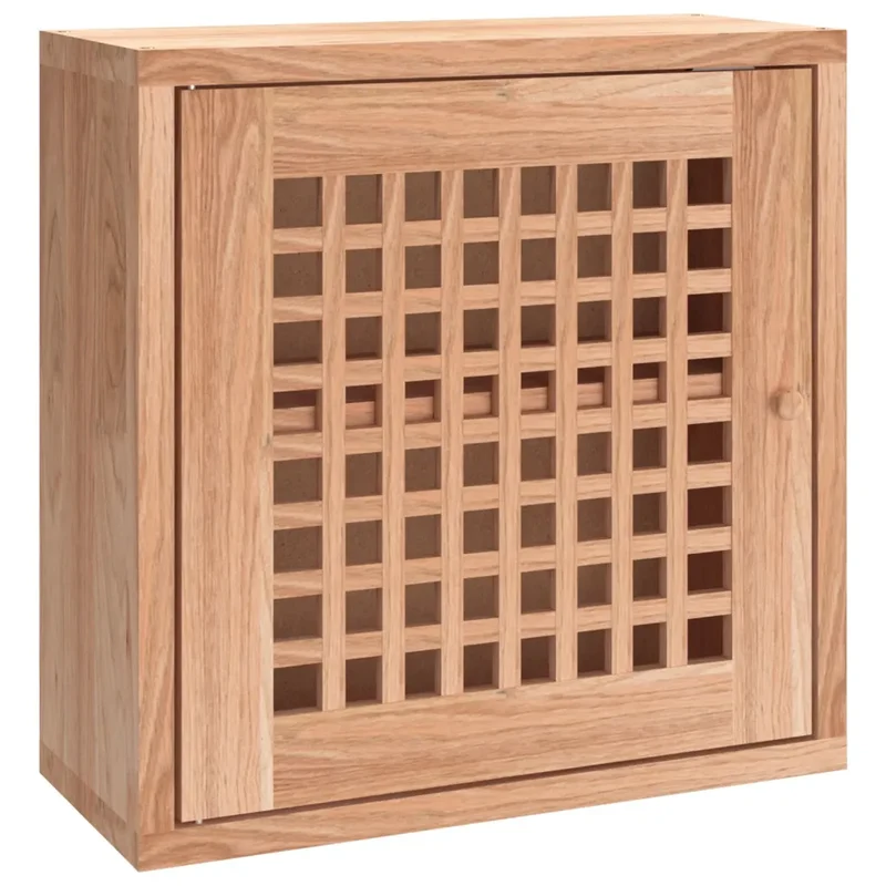 Armoire murale 42 x 18 x 42 cm grand espace de rangement design minimaliste intérieur en bois noyer 02_0047120