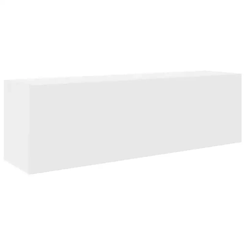 Armoire murale multifonctionnelle pratique salle de bain 100 x 25 x 30 cm en bois d'ingénierie blanc 02_0051285