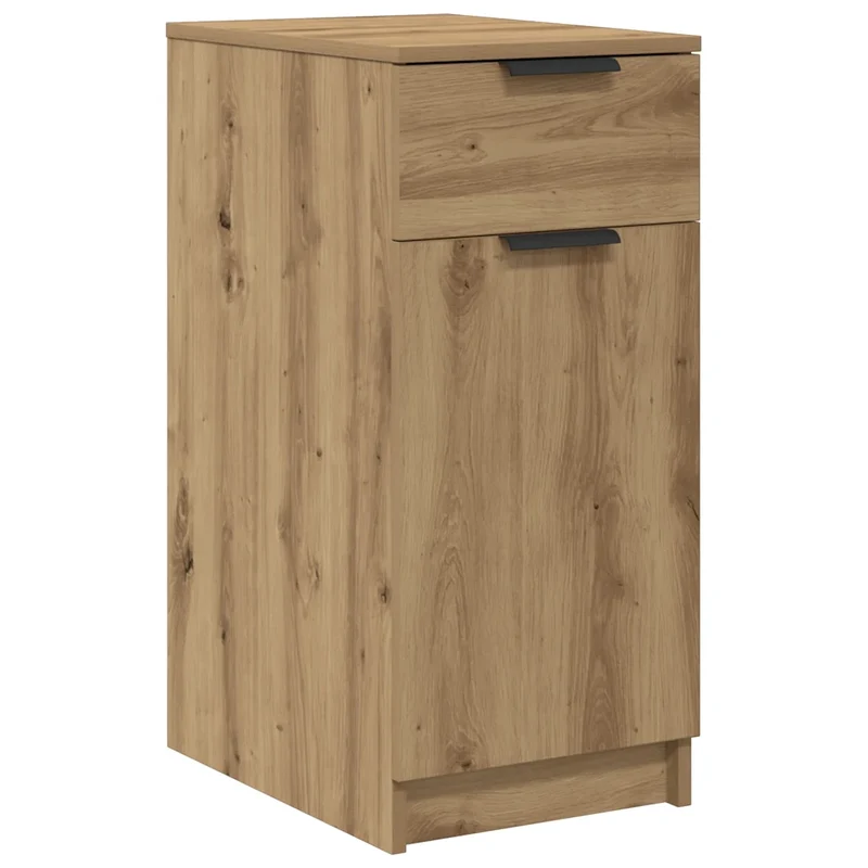 Armoire de bureau moderne chêne artisanal rangement polyvalent 33 x 50 x 75 cm en bois d'ingénierie beige 02_0050997