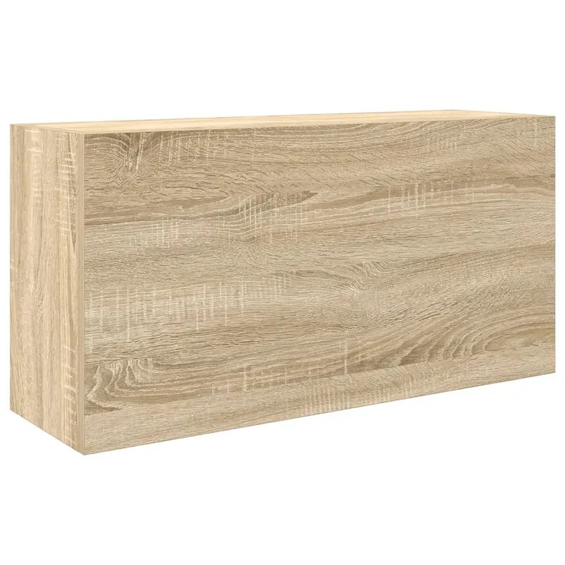 Armoire murale de bain pratique design minimaliste 80 x 25 x 40 cm en bois d'ingénierie chêne sonoma 02_0051279