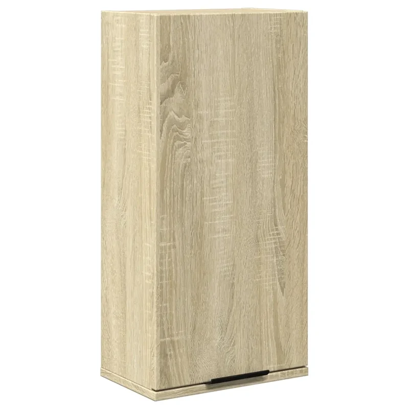 Armoire de salle de bain murale classique 32 x 20 x 67 cm rangement facile en bois d'ingénierie chêne sonoma 02_0049705