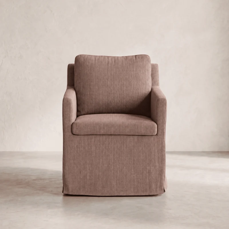 Fauteuil Carmel Lin Chocolat