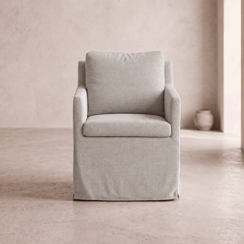 Fauteuil Carmel Lin Gris