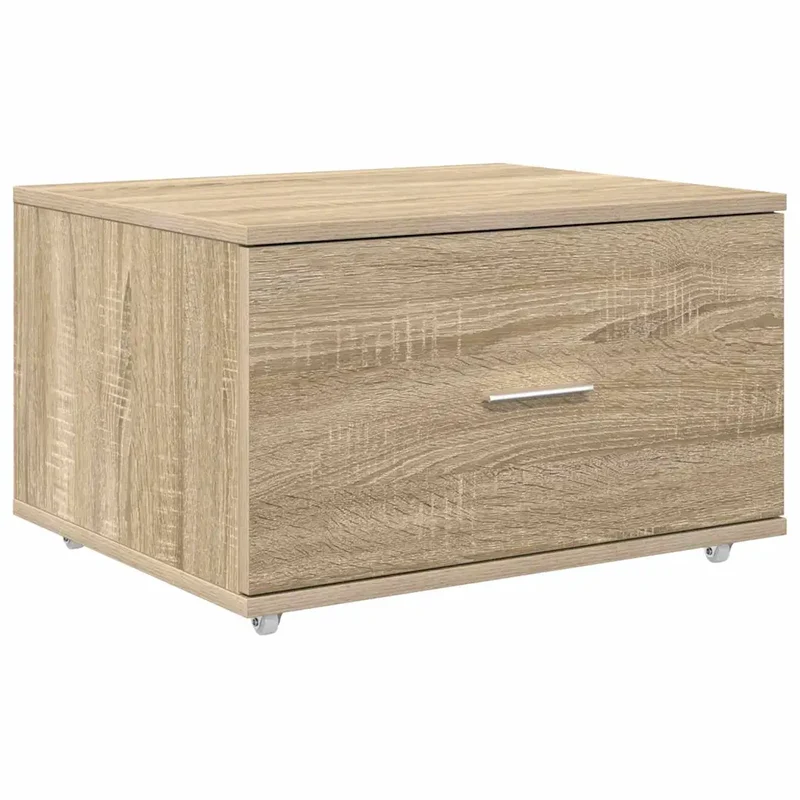 Armoire à tiroirs rectangle moderne 55 x 45 x 31 cm avec grand espace de rangement design en bois d'ingénierie chêne sonoma 02_0052195