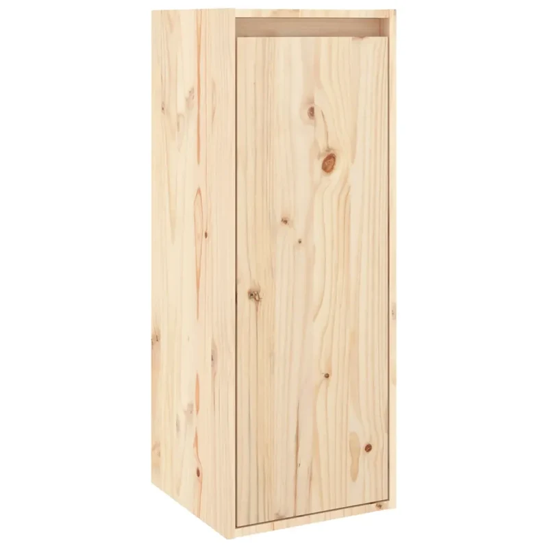 Armoire murale espace de rangement 30 x 30 x 80 cm décorative style contemporain en bois de pin massif 02_0048094