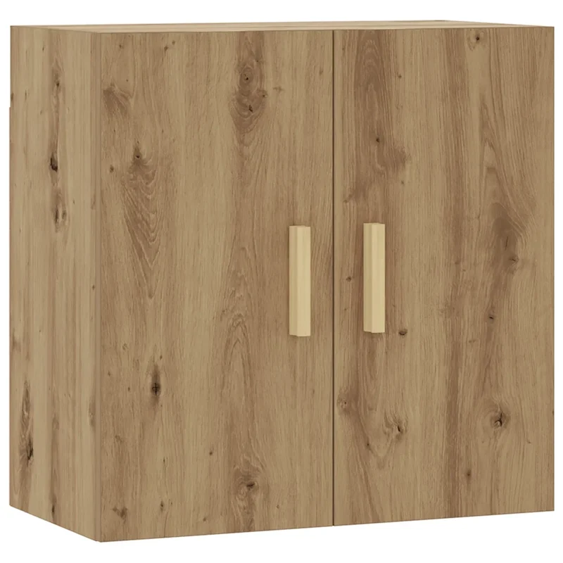 Armoire murale scandinave de rangement 60 x 31 x 60 cm économie d'espace design en bois d'ingénierie chêne artisanal 02_0051024