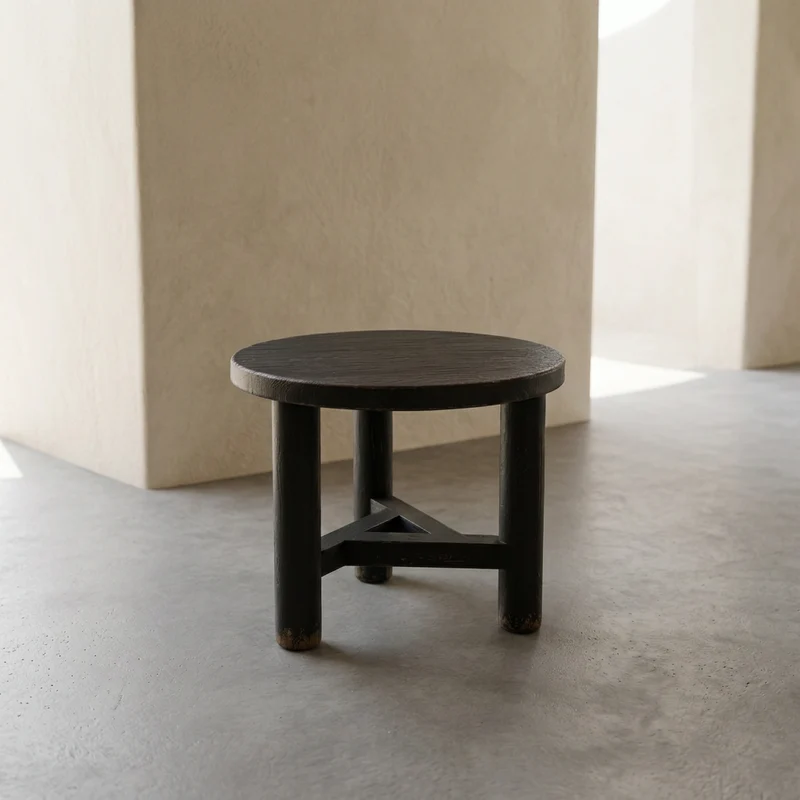 Table basse ANNA en bois Ø60 × H50 cm