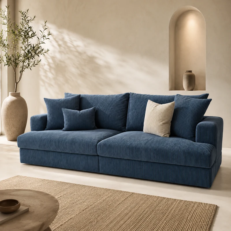 Canapé ROMA Bleu 257cm