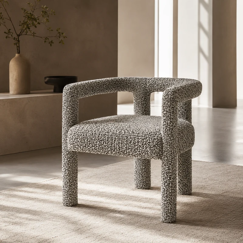 Chaise Liam Bouclette Chiné