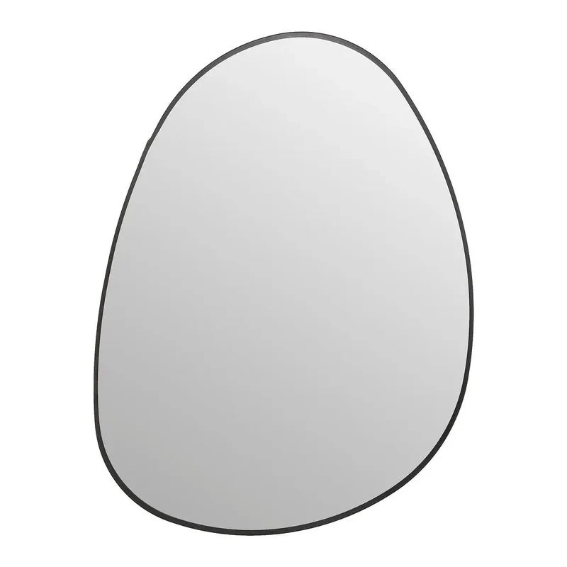 Miroir Rosalia Métal noir, 55x75 cm