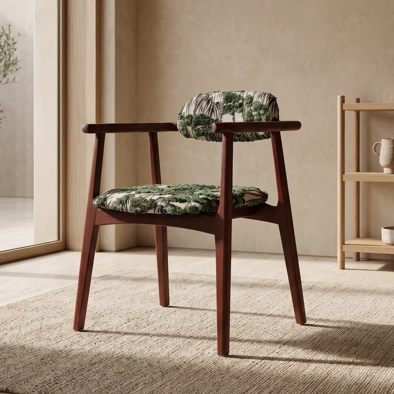 Chaise FOREST rouge grenat