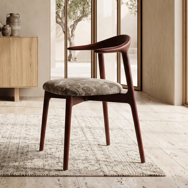 Chaise TORTUGA rouge grenat