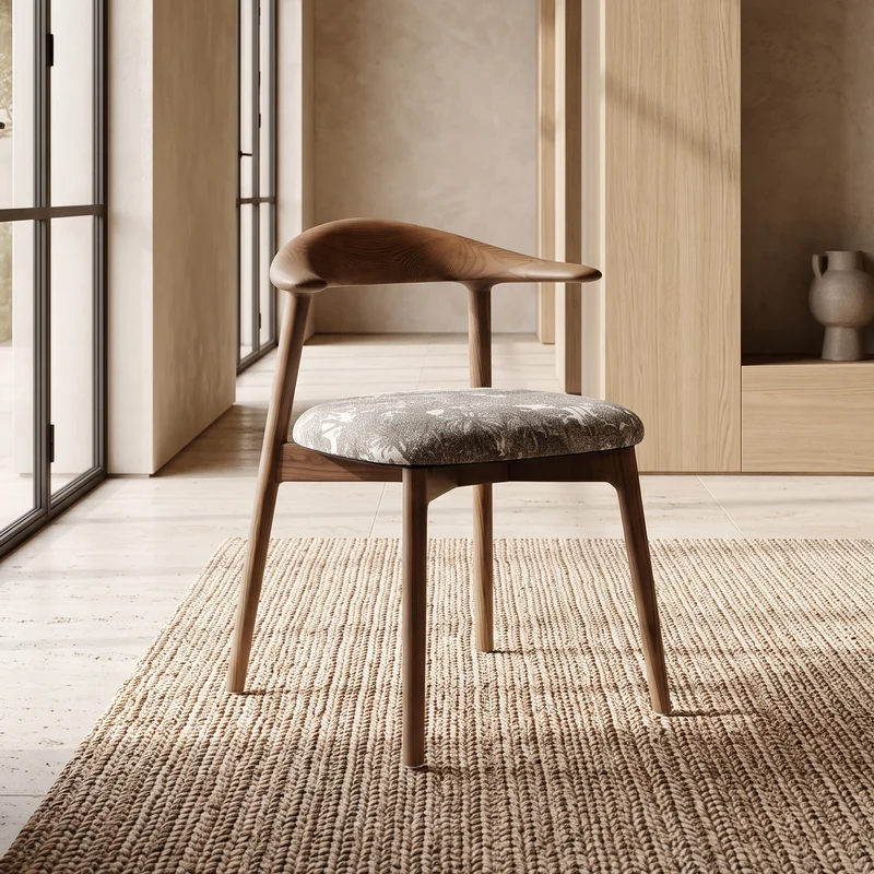 Chaise TORTUGA teinte noyer
