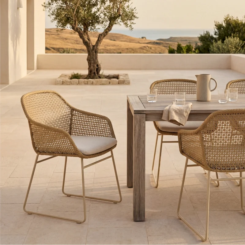 Chaise Evora en tressage naturel