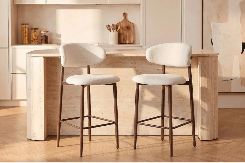 Chaise de Bar LULU - 66 x 51 cm - Par lot de 2