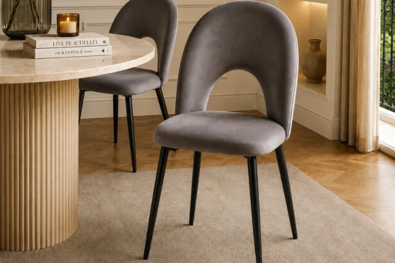 Huda - Chaise de salle à manger - Par lot de 2