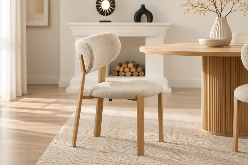 Chaise de salle à manger LUMA - 53 x 52 cm - Par Lot de 2