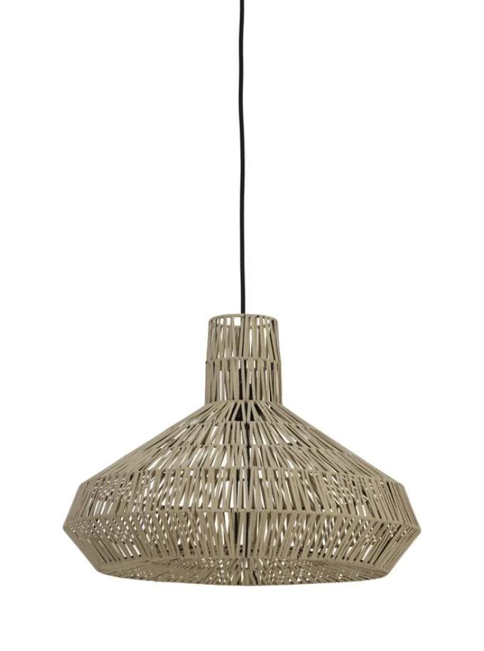 Suspension Mina cuir naturel