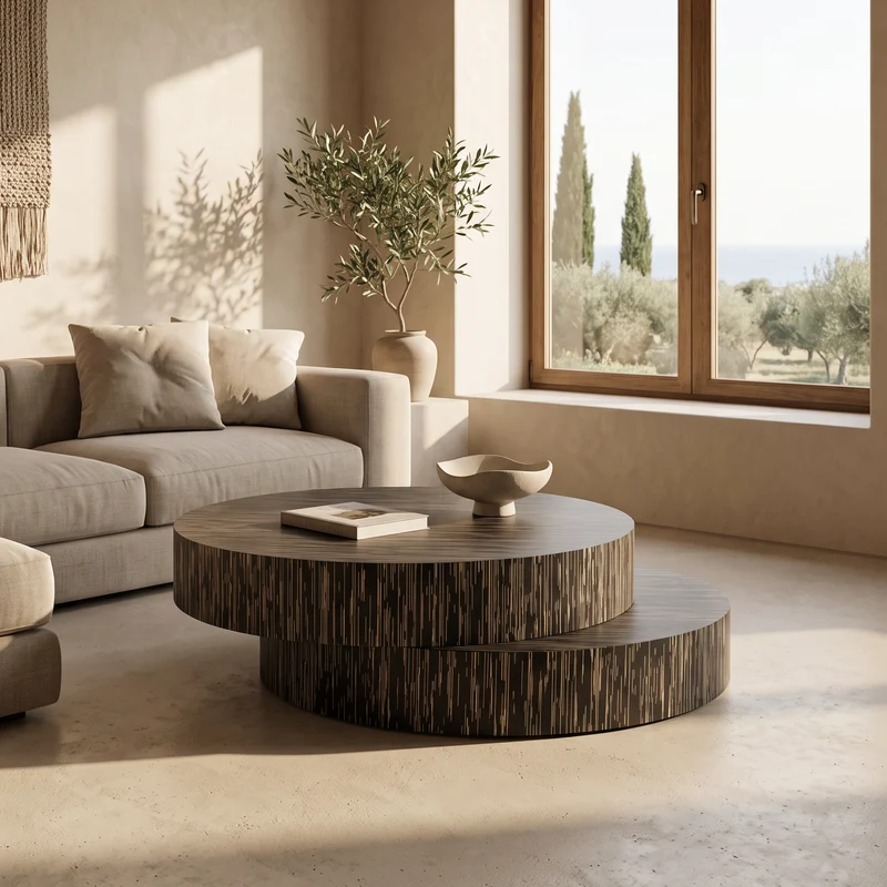 Table basse Tronçon superposé