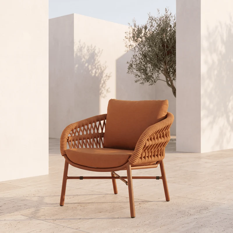 Fauteuil Holly Terracotta