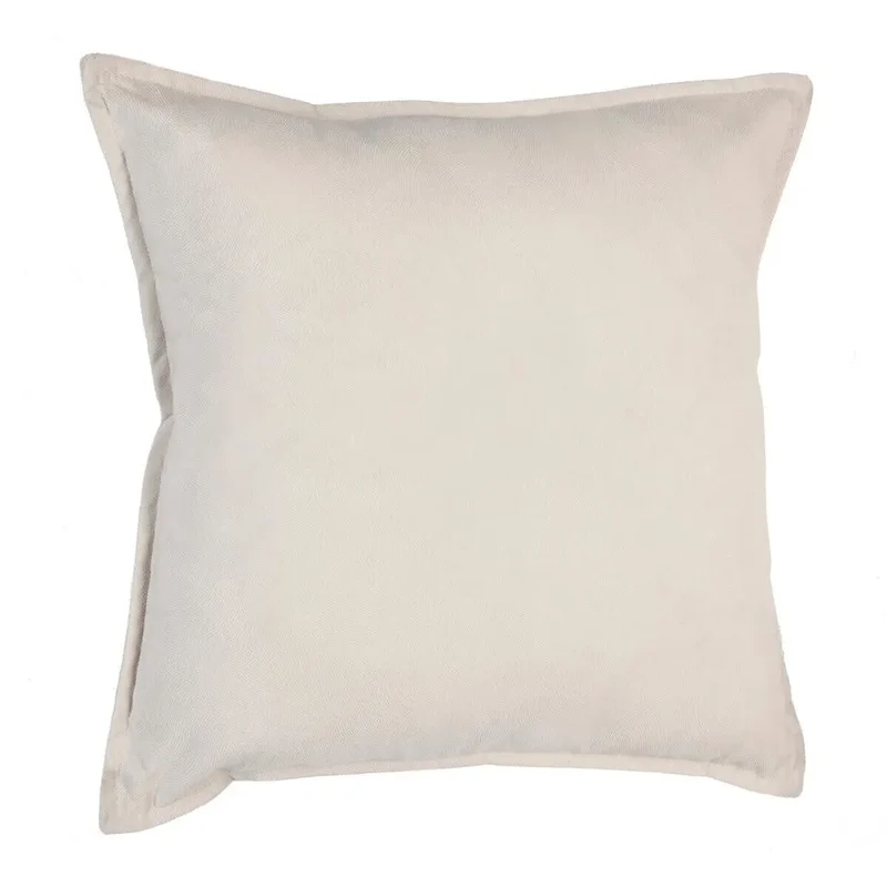 Coussin Lilou Blanc ivoire, 45x45 cm
