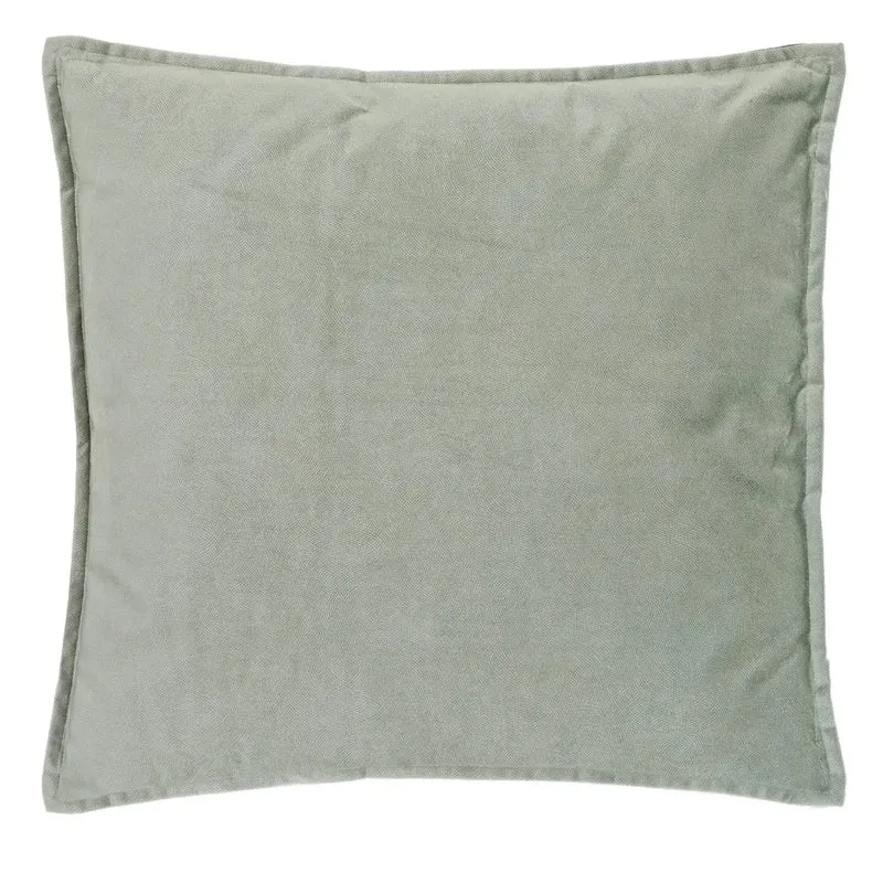 Coussin Lilou Vert céladon, 45x45 cm
