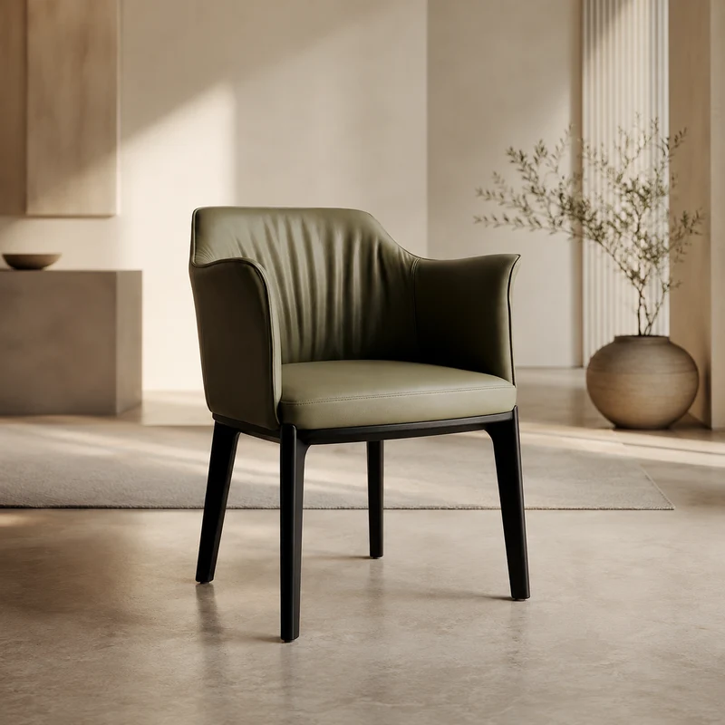 Fauteuil Bridge Vert olive