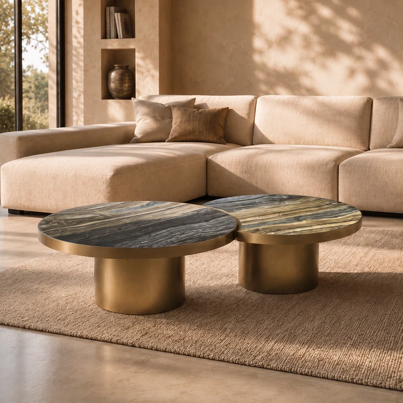 Duo de tables basses Sarrameo