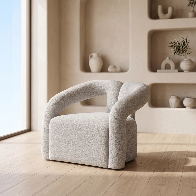 Fauteuil ANA accoudoirs rond