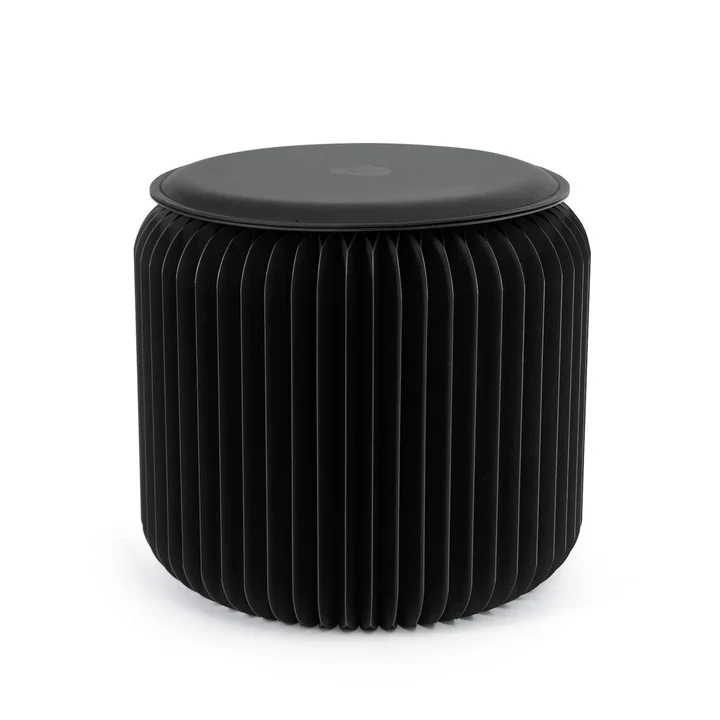 Tabouret pliable Noir Haussmann, Léon Stooly