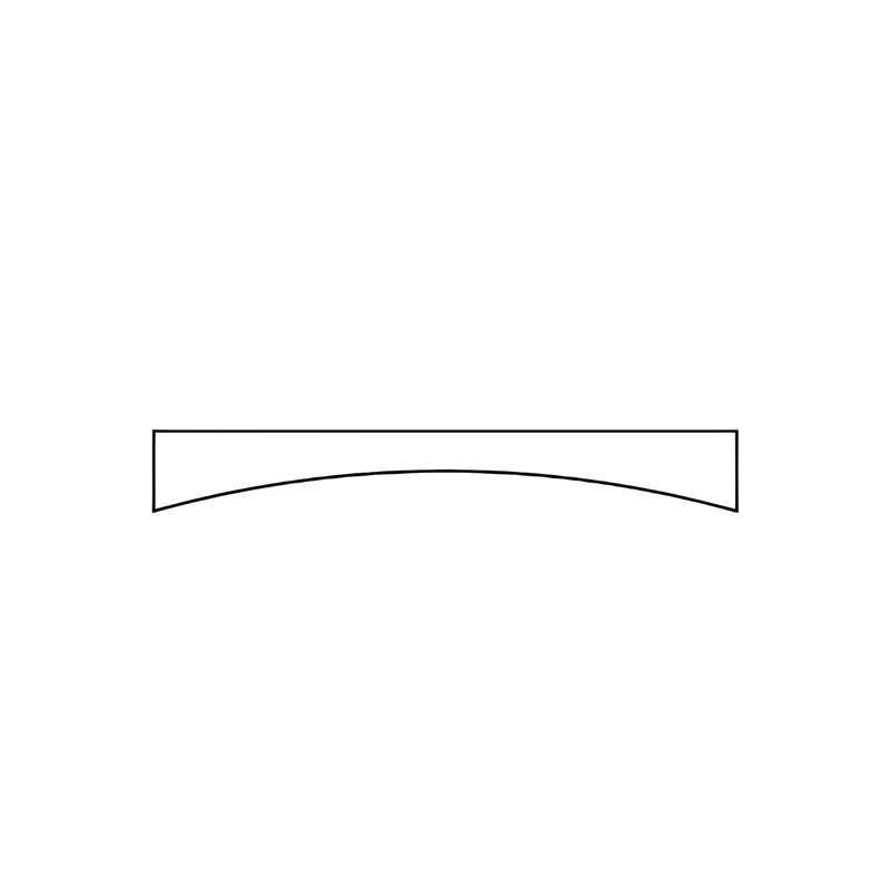 VA48 White Shaker Arched Valance