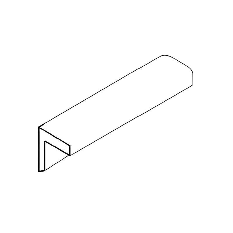 LM Slim Shaker White L-Shape Moulding