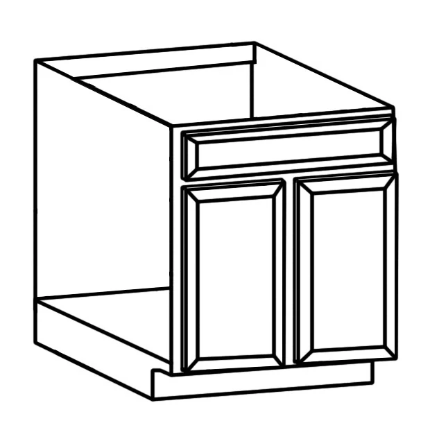 SB30(GRS) Grey Shaker Solid Wood Base Kitchen Cabinet