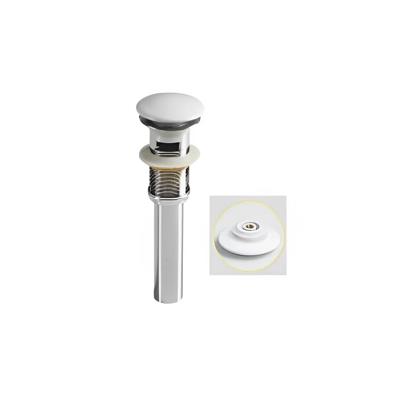 White Vanity Pop-up Drain CZVD-05WT