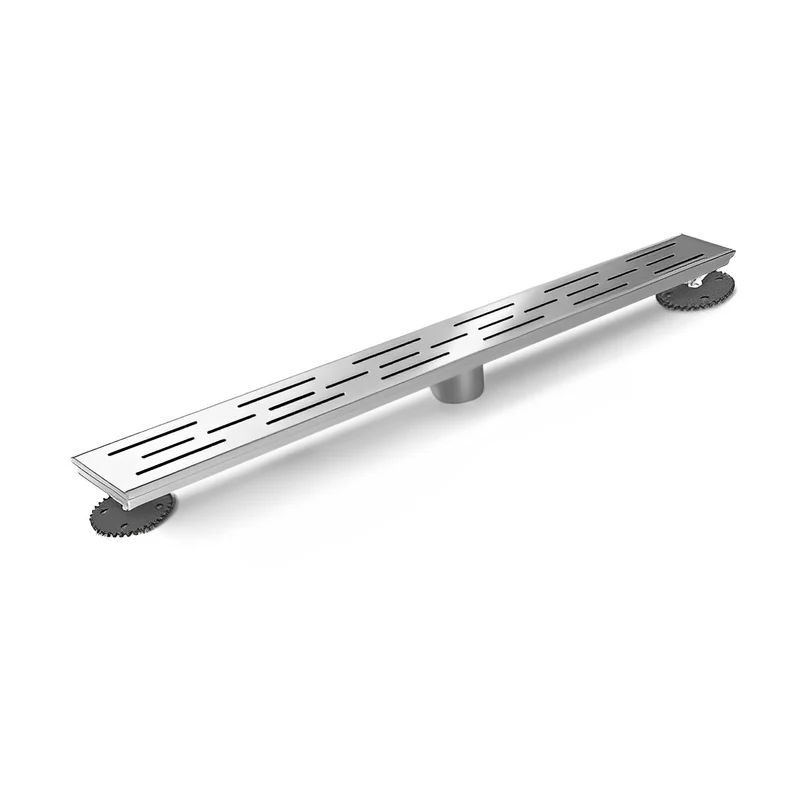 Polished Chrome Shower Room Linear Drainage HTL-G01