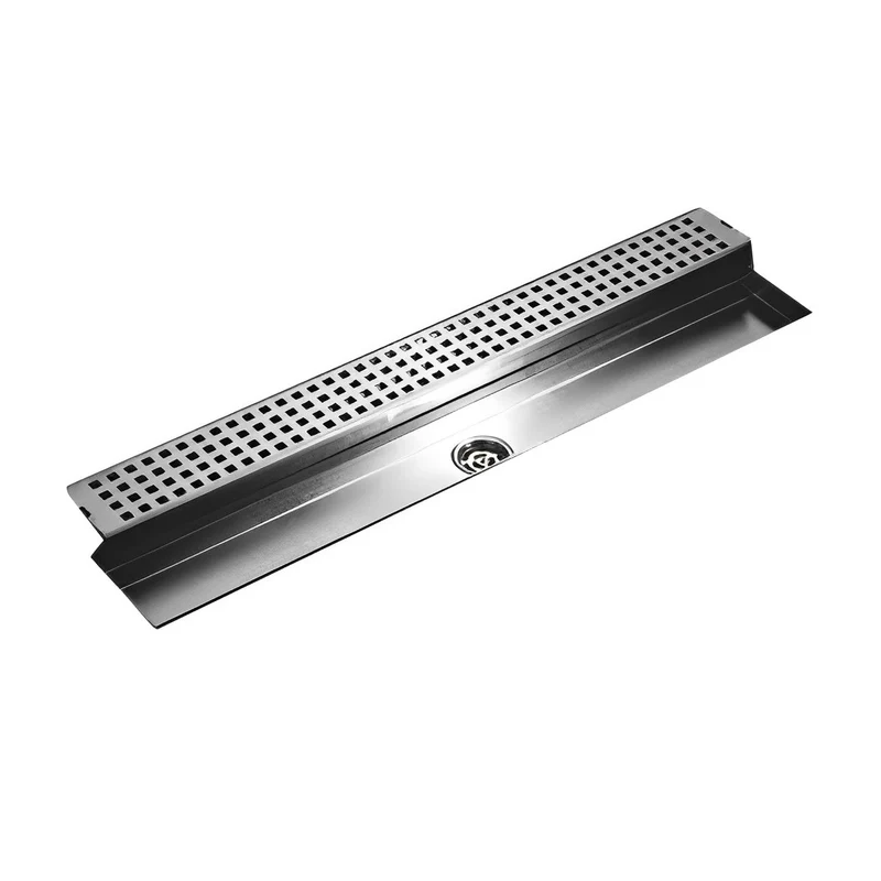 24" Polished Chrome Shower Room Drainage HTL-G03
