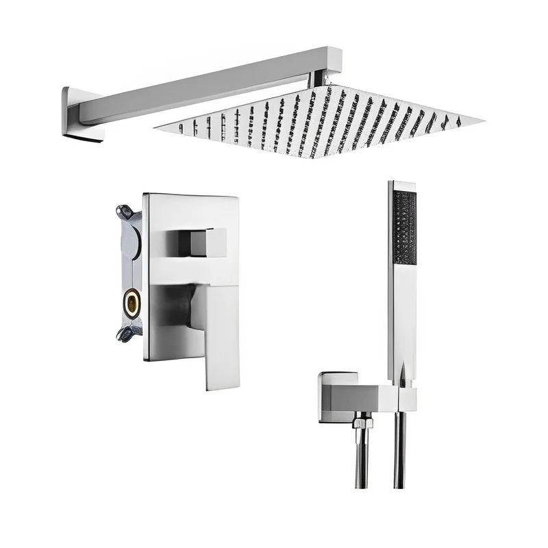 Polished Chrome Rain Shower Set CM8043PC