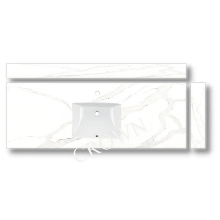 61" Quartz Vanity Top 2038